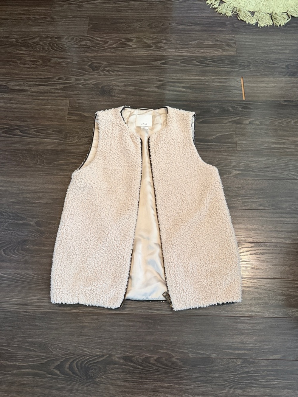 Wilfred Cream Sherpa-Lined Vest